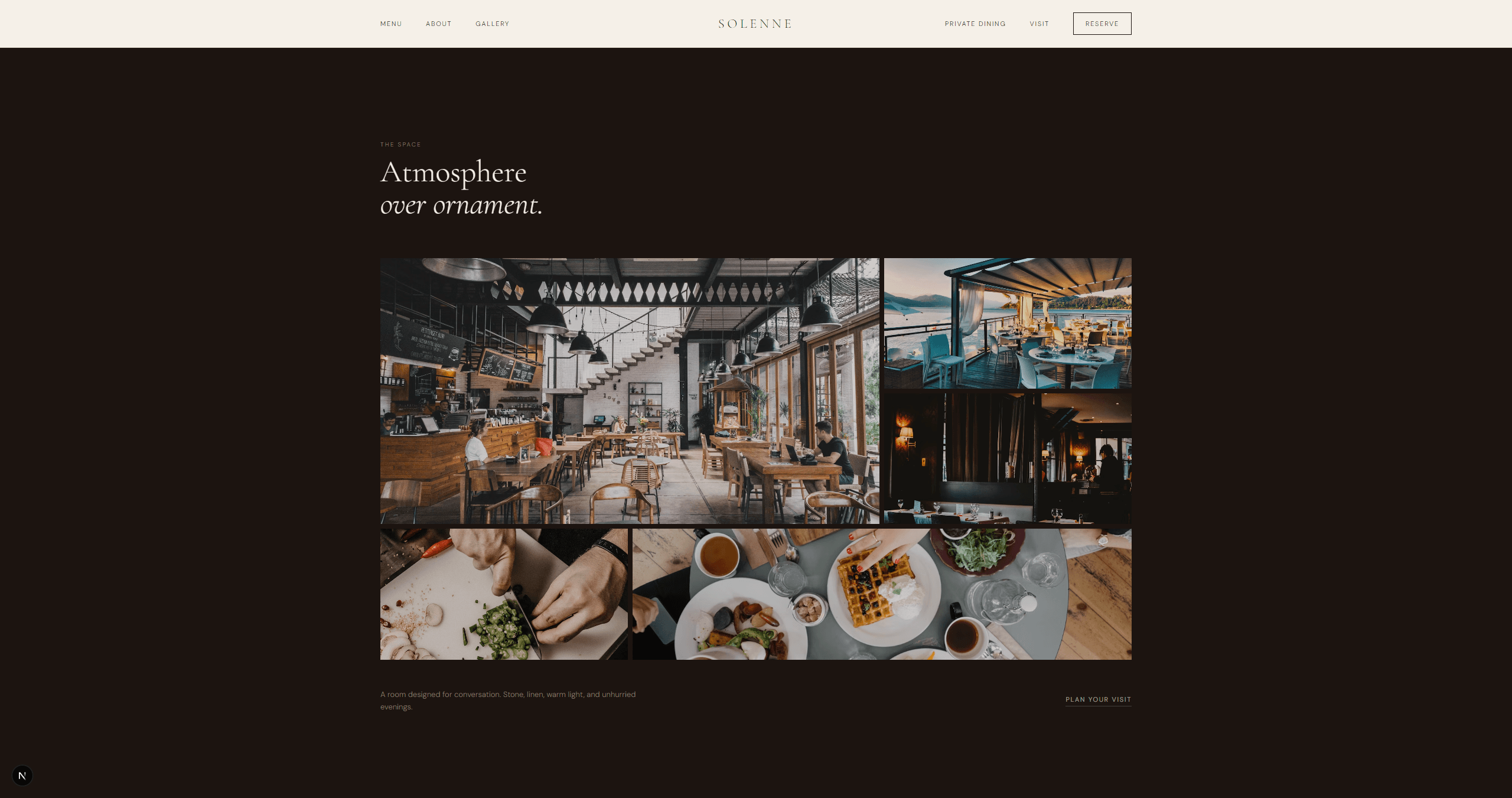 Solenne — atmosphere